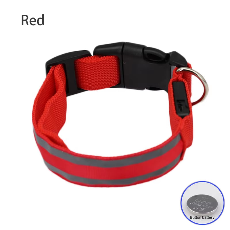 Collar LED Reflectante para Mascotas – Seguridad Nocturna Garantizada