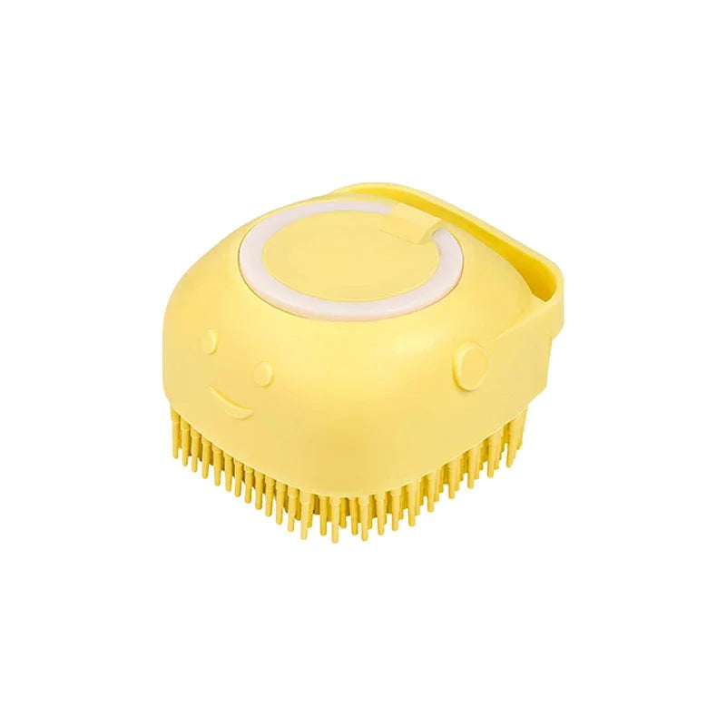 ✨ Cepillo de Baño con Dispensador de jabón para Perros y Gatos – Masaje, Limpieza y Comodidad en un Solo Paso 🛁🐶🐱