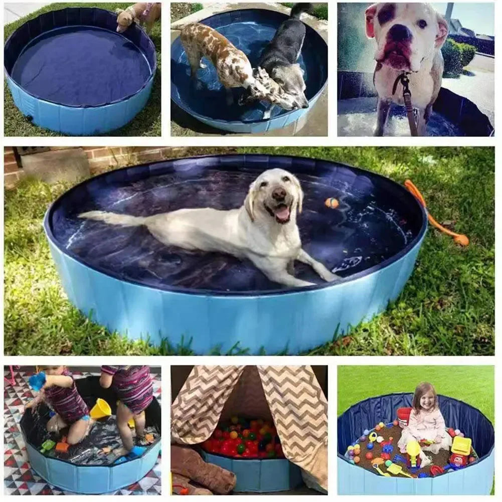 Piscina para Mascotas – Plegable, Portátil y Resistente para Perros y Gatos