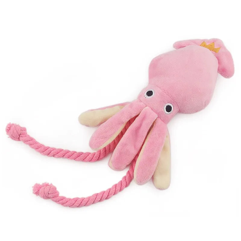 🐙 Juguete de Peluche Pulpo con Sonido para Mascotas
