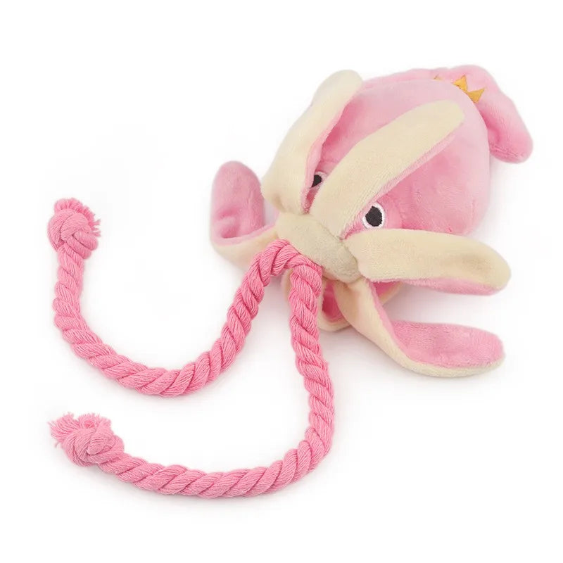 🐙 Juguete de Peluche Pulpo con Sonido para Mascotas