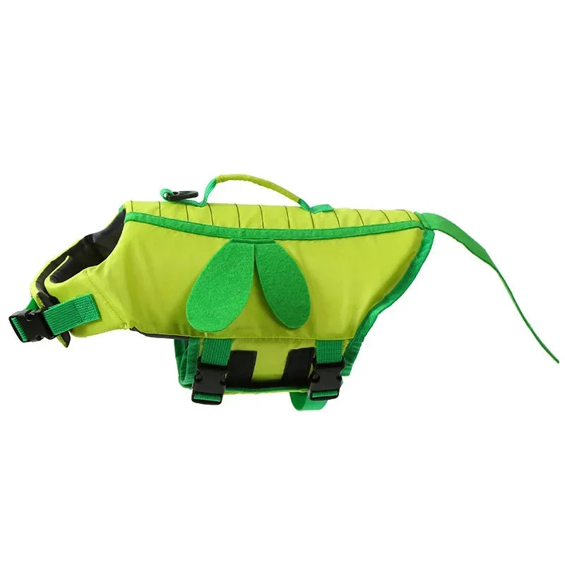 Chaleco Salvavidas para Perros – Diseño Veraniego y Seguro | Ropa de Natación para Mascotas con Arnés Incorporado