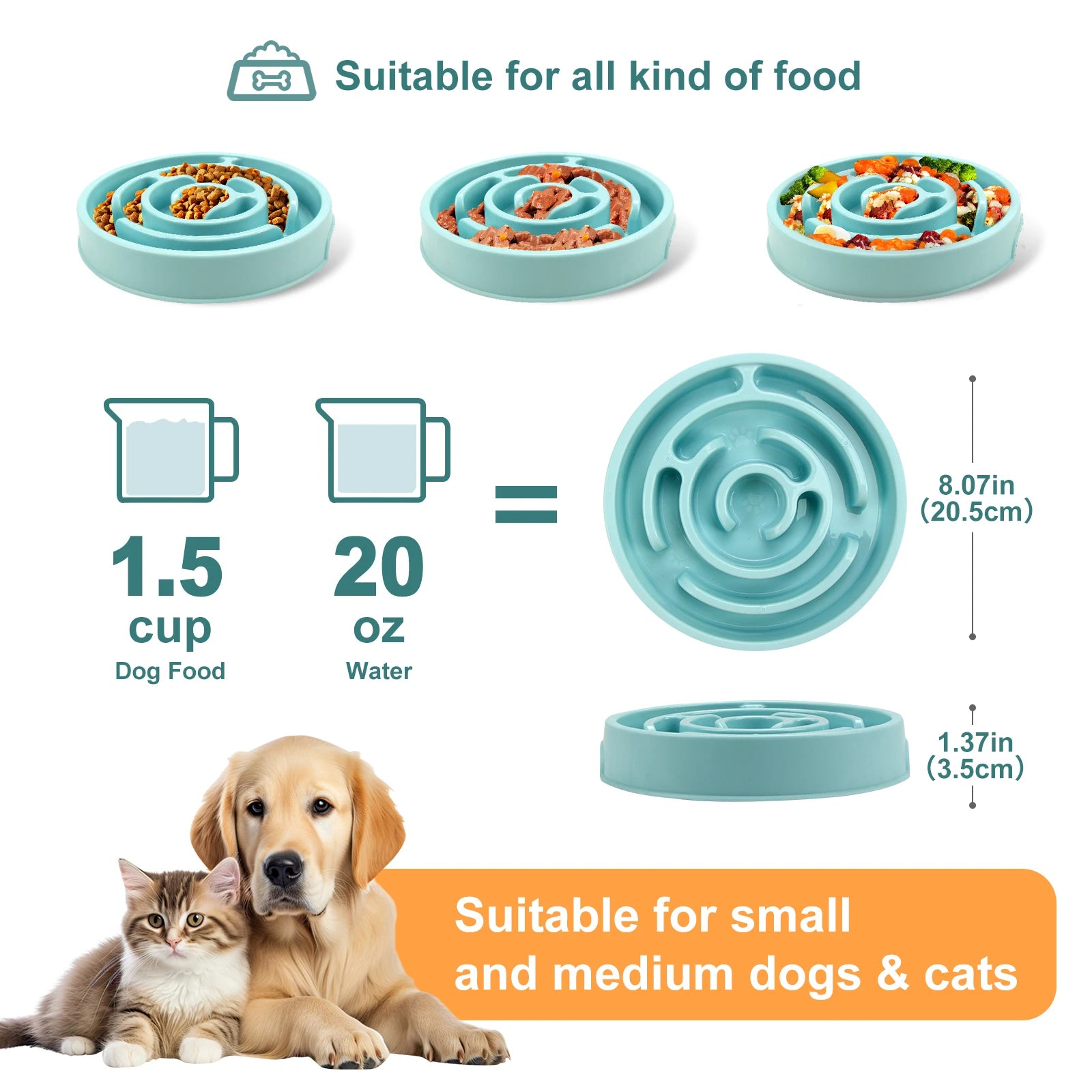 🐶 Comedero Lento Antivoracidad para Perros – Antideslizante, Divertido y Ecológico