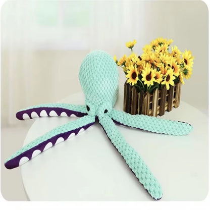 🐙 Juguete Pulpo de Peluche para Perros – Sonido Interactivo y Compañero contra el Aburrimiento