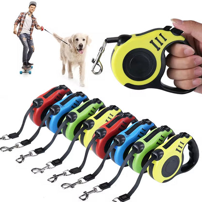Correa Retráctil Automática para Perros – 3M / 5M