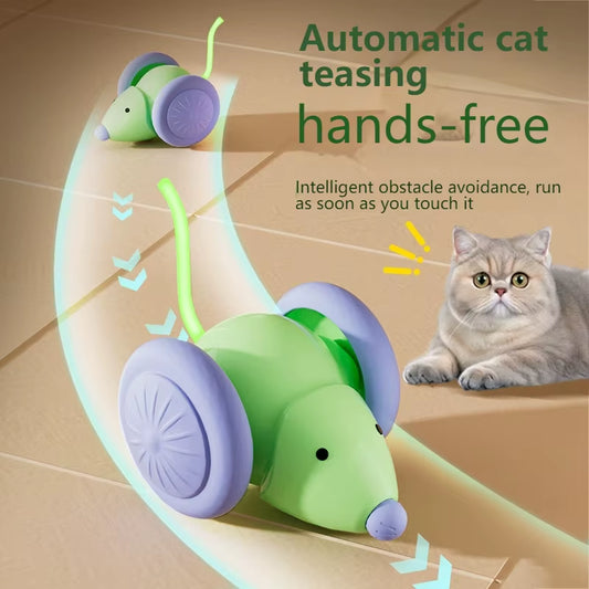 Ratón Eléctrico Interactivo para Gatos – Diversión Automática y Segura