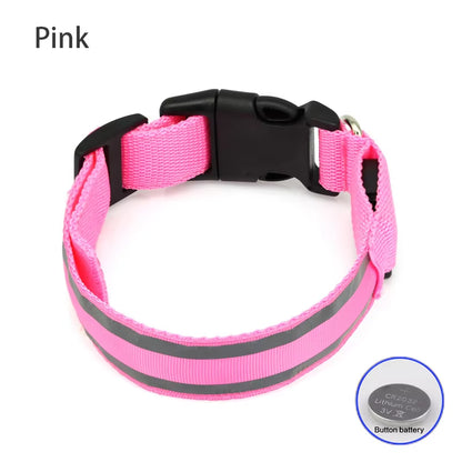 Collar LED Reflectante para Mascotas – Seguridad Nocturna Garantizada