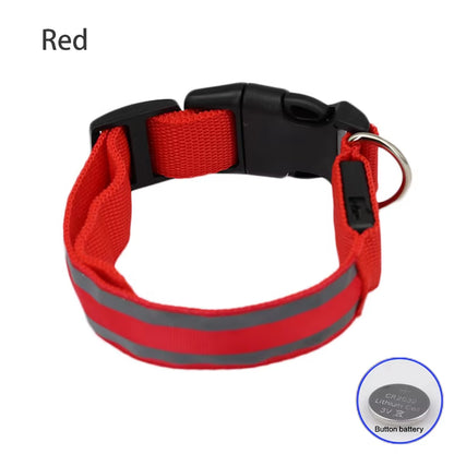 Collar LED Reflectante para Mascotas – Seguridad Nocturna Garantizada