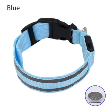 Collar LED Reflectante para Mascotas – Seguridad Nocturna Garantizada