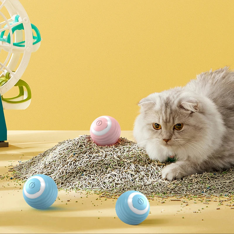 Pelota Inteligente para Gatos – Juguete Interactivo Recargable con Movimiento Automático
