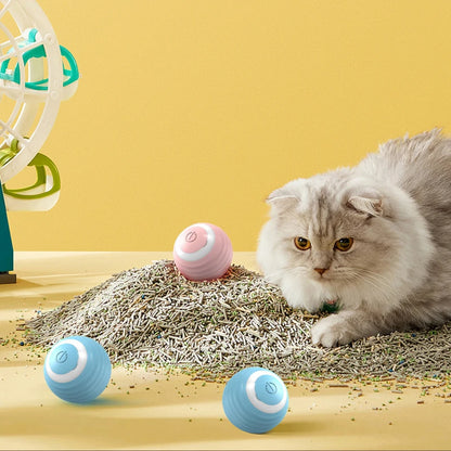 Pelota Inteligente para Gatos – Juguete Interactivo Recargable con Movimiento Automático
