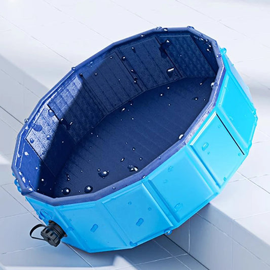 Piscina para Perros y Gatos Plegable – Antideslizante, Portátil y Resistente para Interior y Exterior