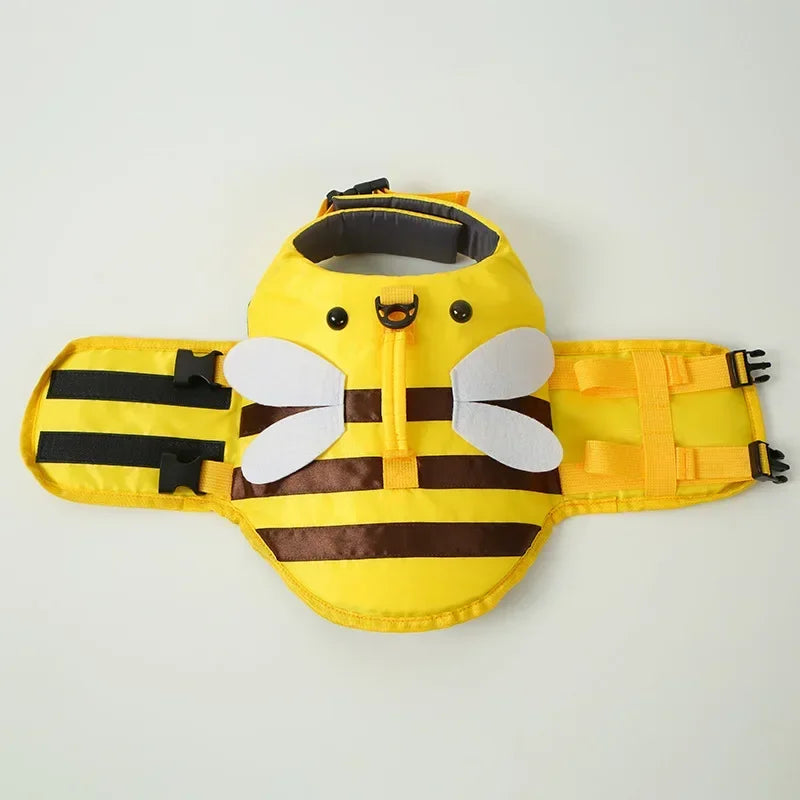 Chaleco Salvavidas para Perros – Diseño Veraniego y Seguro | Ropa de Natación para Mascotas con Arnés Incorporado