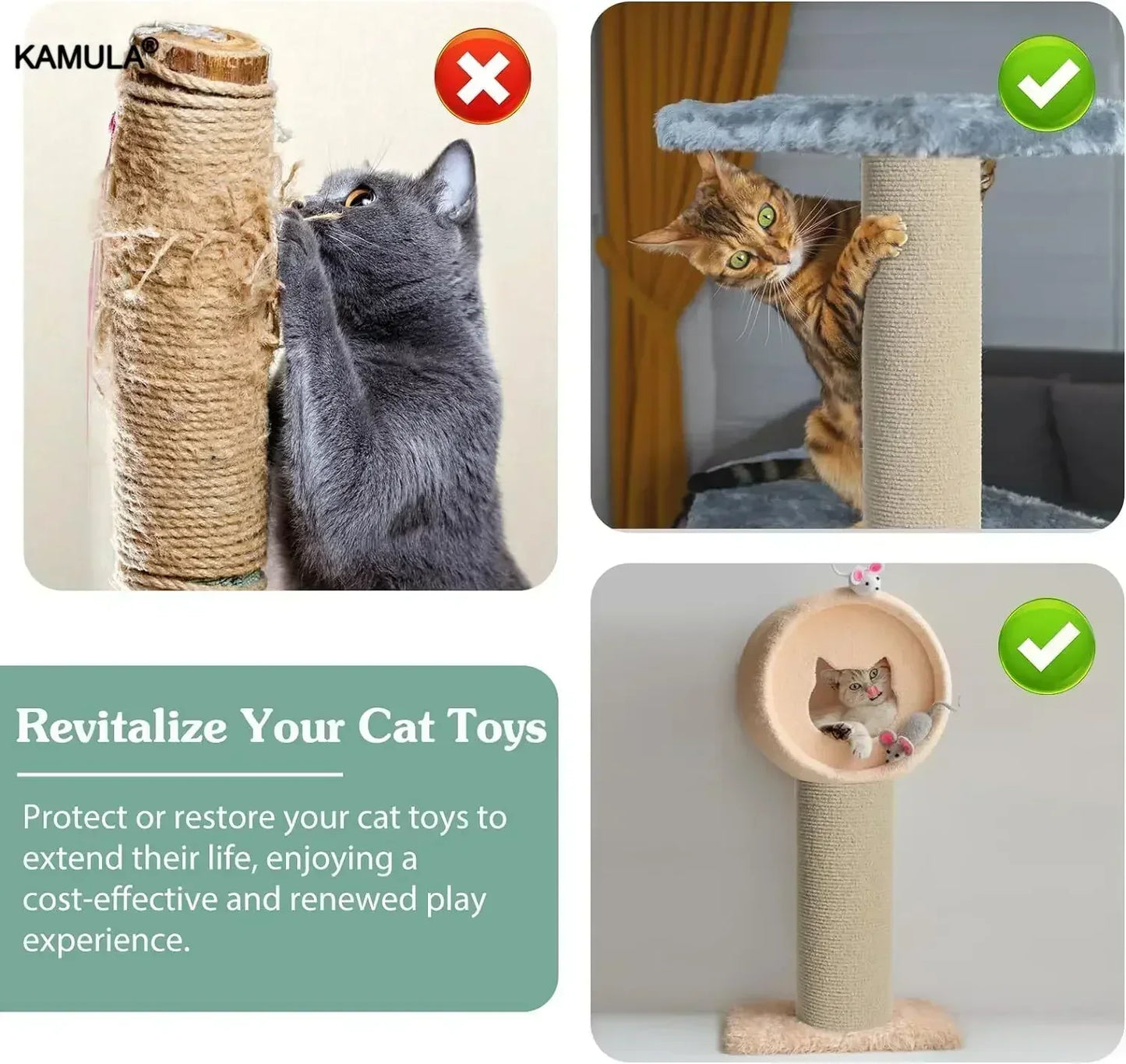 Alfombra Rascadora Autoadhesiva para Gatos – Protector de Sofás y Muebles