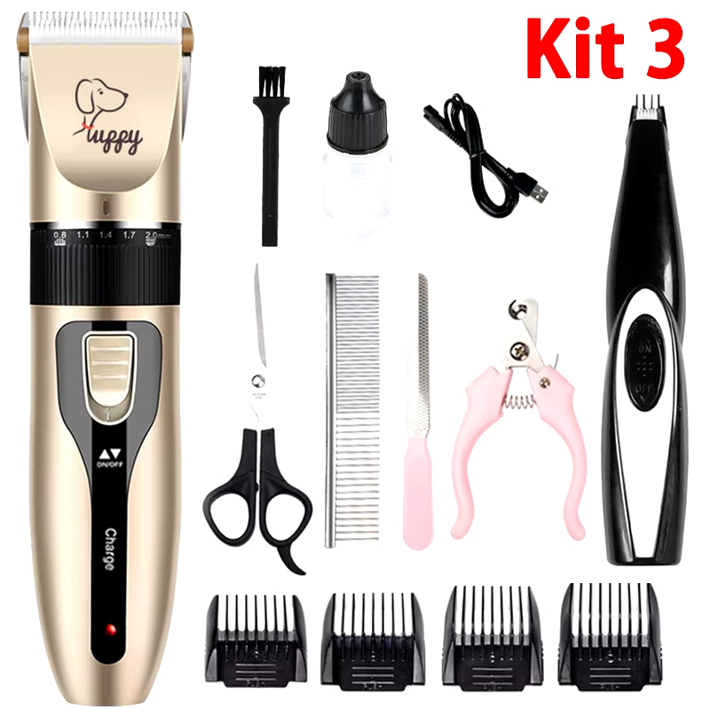 Kit Completo Profesional de Cortapelos Eléctrico para Mascotas – Recortadora para Perros y Gatos