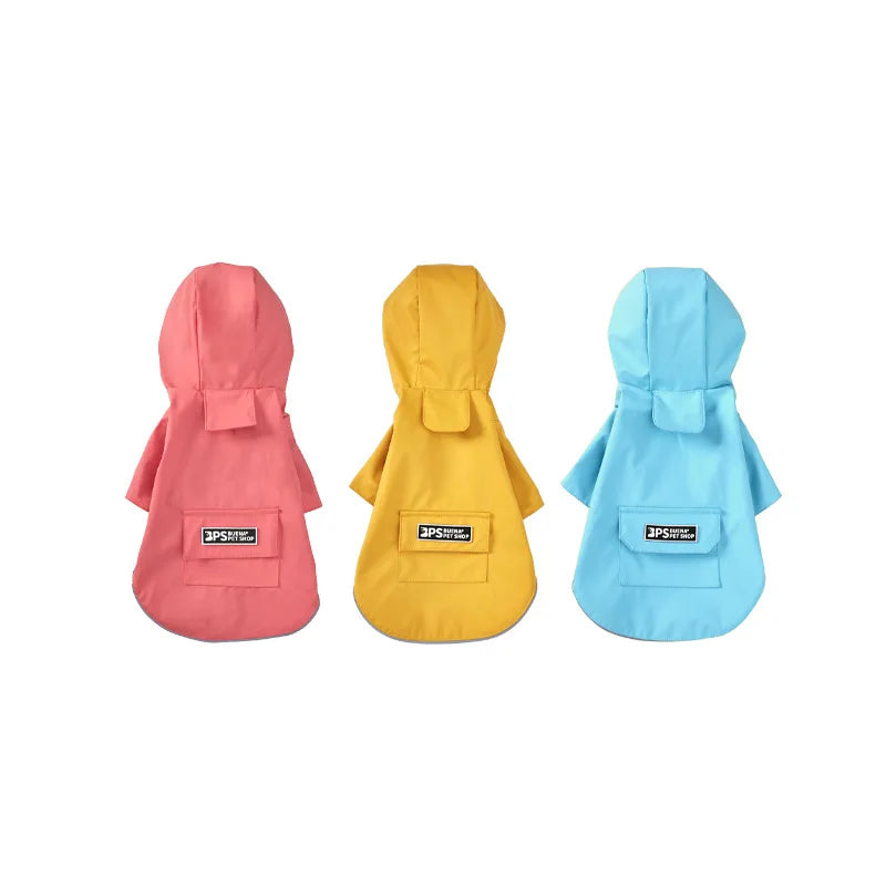 Chubasquero Impermeable para Perros – Con Capucha, Ligero y para Todas las Estaciones | Ropa para Mascotas al Aire Libre