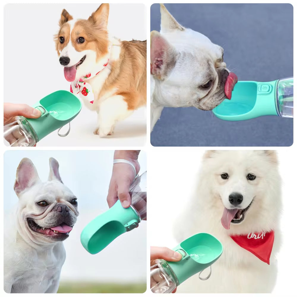 Botella de Agua Portátil para Perros – Antigoteo y Compacta | Bebedero para Mascotas al Aire Libre