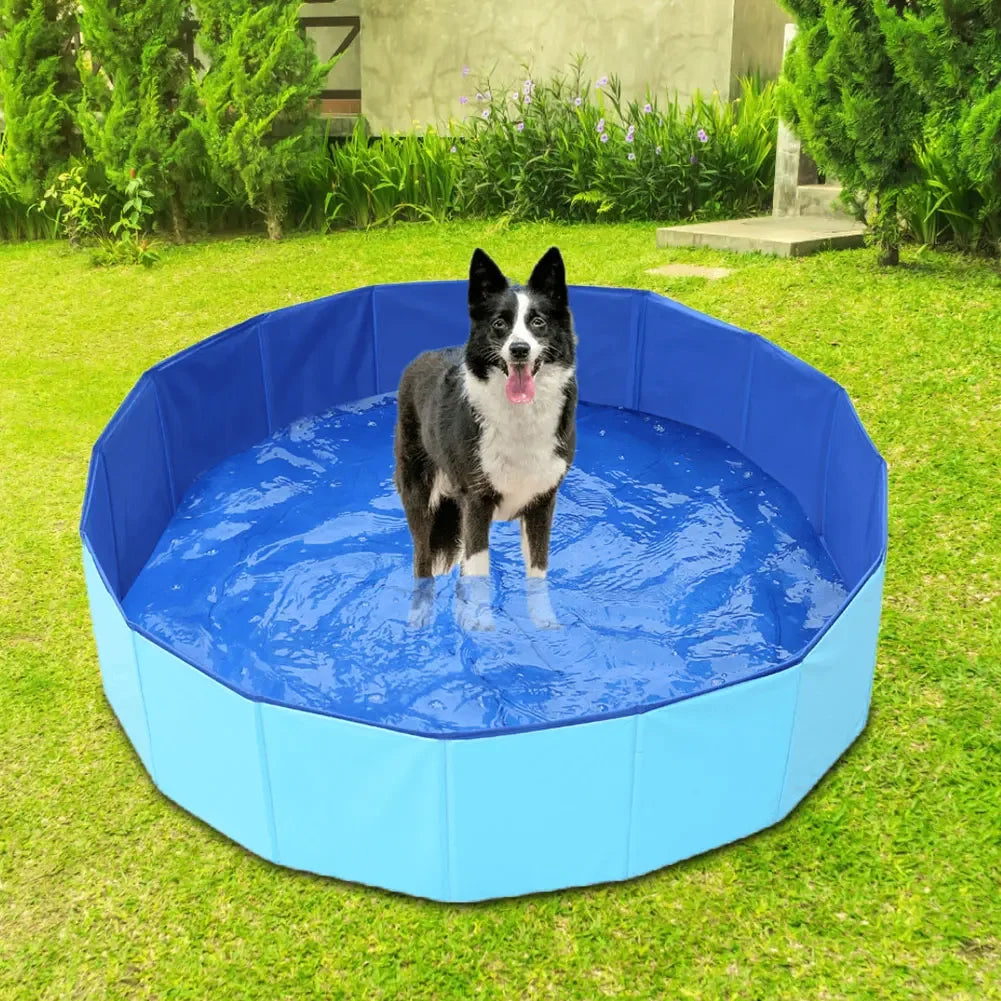 Piscina para Mascotas – Plegable, Portátil y Resistente para Perros y Gatos