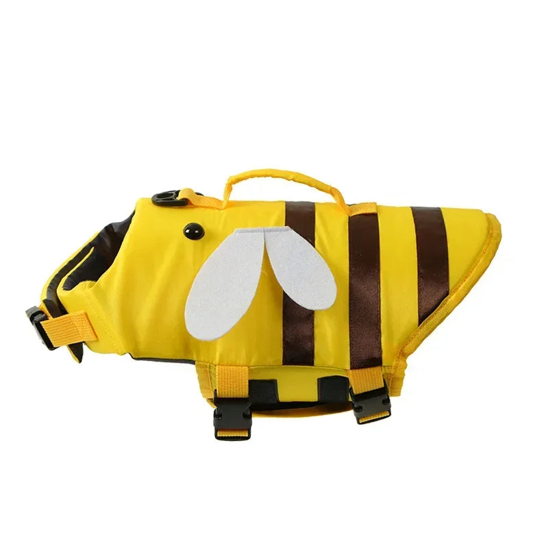 Chaleco Salvavidas para Perros – Diseño Veraniego y Seguro | Ropa de Natación para Mascotas con Arnés Incorporado