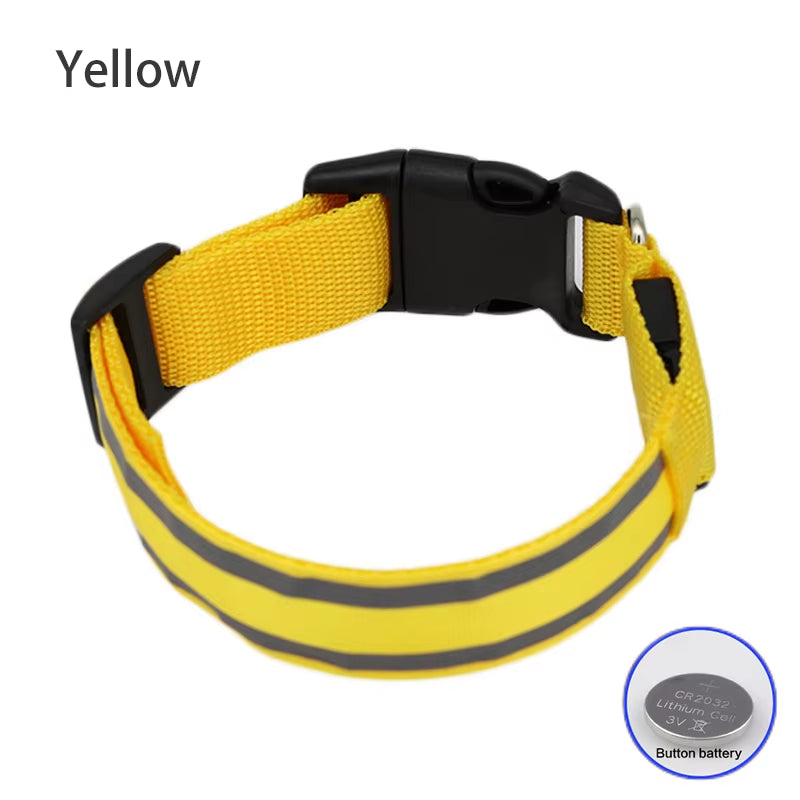 Collar LED Reflectante para Mascotas – Seguridad Nocturna Garantizada