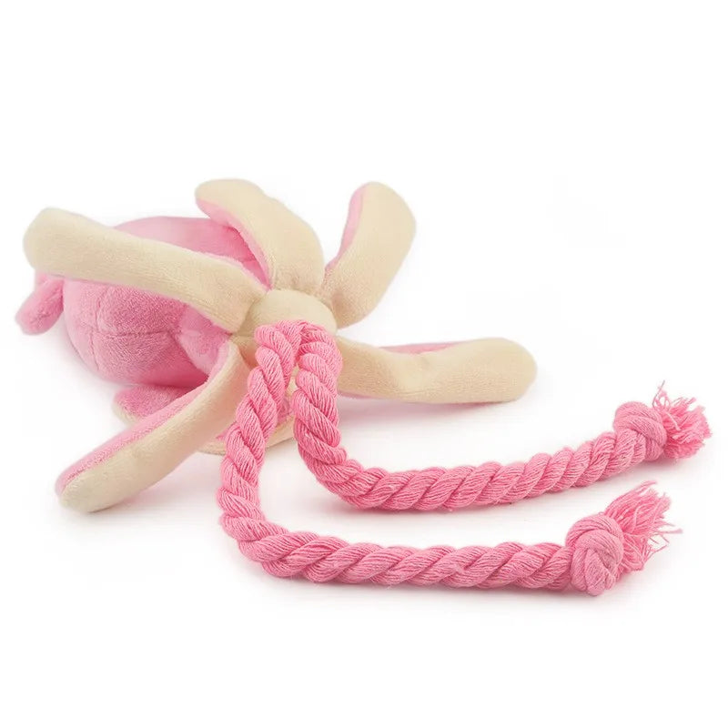 🐙 Juguete de Peluche Pulpo con Sonido para Mascotas