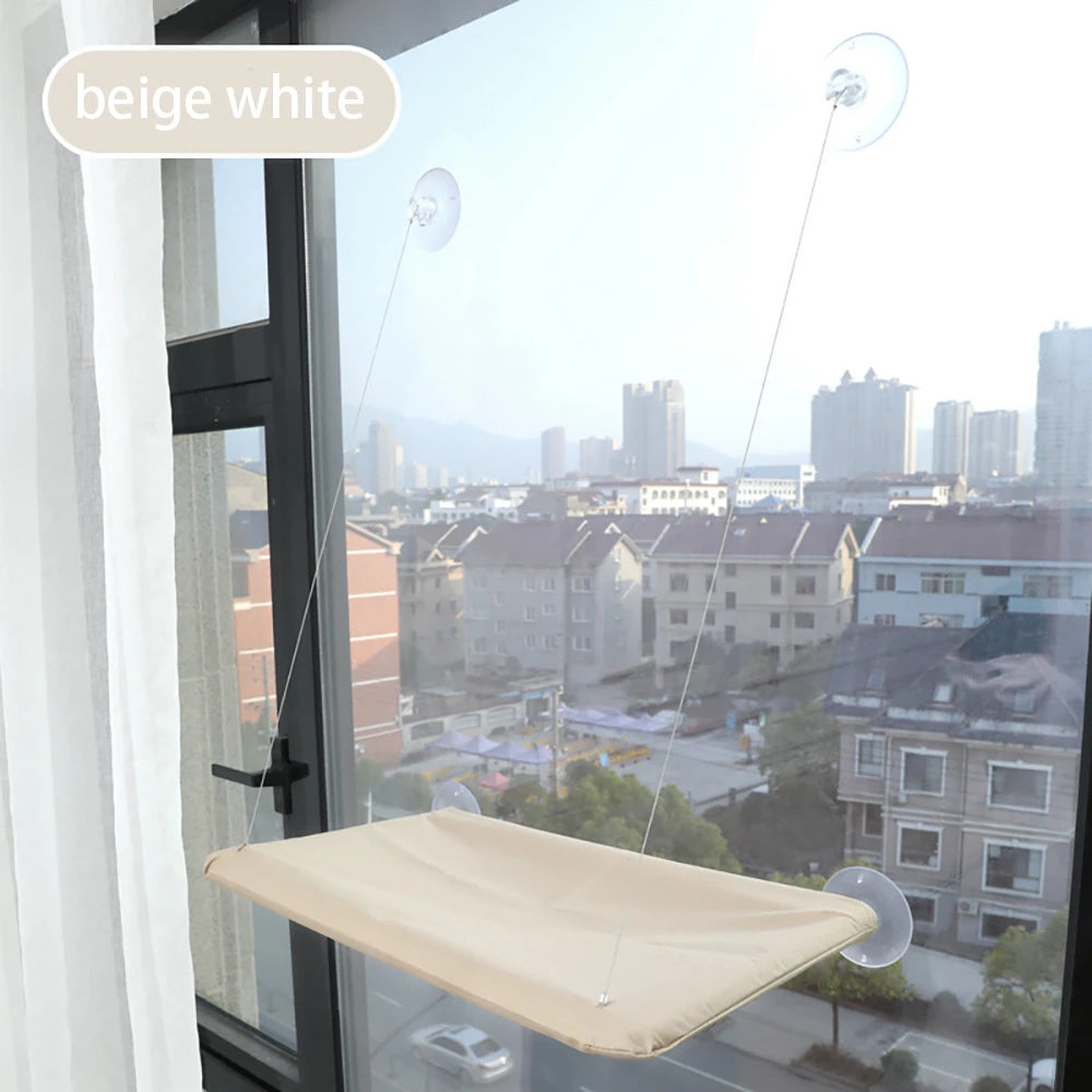Cama de Ventana para Gatos – Hamaca con Ventosas Fuertes 20 kg