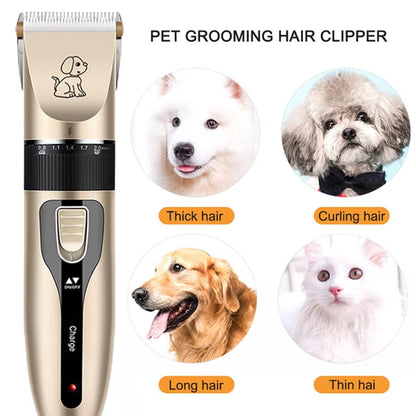 Kit Completo Profesional de Cortapelos Eléctrico para Mascotas – Recortadora para Perros y Gatos