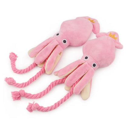 🐙 Juguete de Peluche Pulpo con Sonido para Mascotas