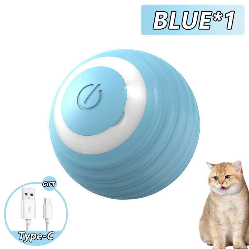 Pelota Inteligente para Gatos – Juguete Interactivo Recargable con Movimiento Automático