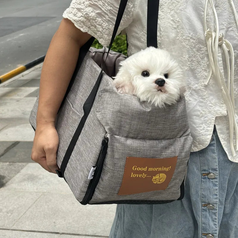 Asiento de Coche para Perros y Gatos – Cama de Viaje Segura y Portátil