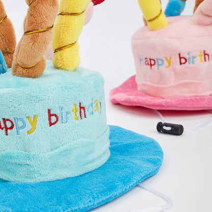 Sombrero de Cumpleaños para Perros y Gatos – Ajustable y Divertido