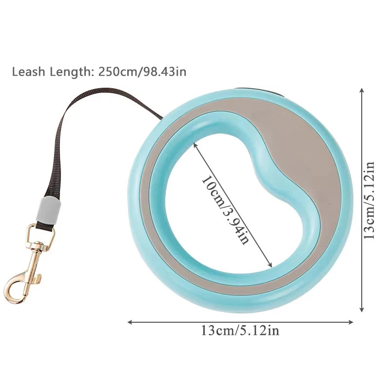 Correa Retráctil Automática para Perros – 2,5 m (250 cm)
