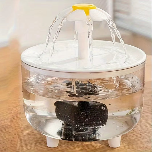 💧 Fuente de Agua Automática y Silenciosa para Gatos y Perros – 1 L con Filtro y Carga USB