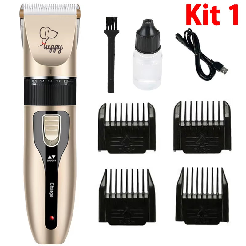Kit Completo Profesional de Cortapelos Eléctrico para Mascotas – Recortadora para Perros y Gatos