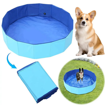 Piscina para Mascotas – Plegable, Portátil y Resistente para Perros y Gatos