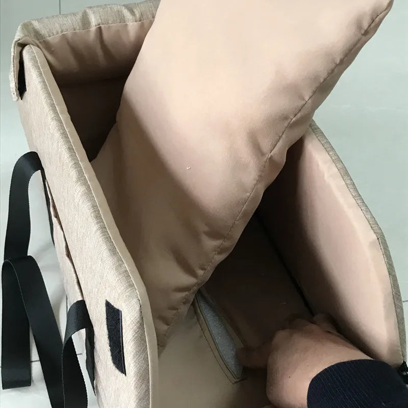 Asiento de Coche para Perros y Gatos – Cama de Viaje Segura y Portátil