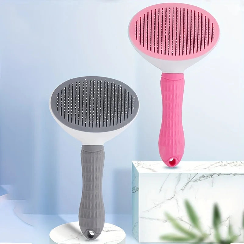 Cepillo Quitapelos  para Perros y Gatos – Fácil Limpieza con un Clic