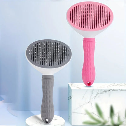 Cepillo Quitapelos  para Perros y Gatos – Fácil Limpieza con un Clic