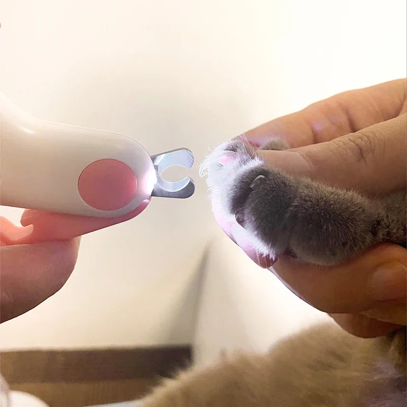 Cortaúñas Profesional para Perros y Gatos con Luz LED y Bloqueo de Seguridad