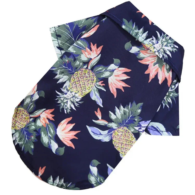 Camisa Hawaiana para Perros y Gatos – Ropa de Verano Estilo Playa para Mascotas Pequeñas y Medianas