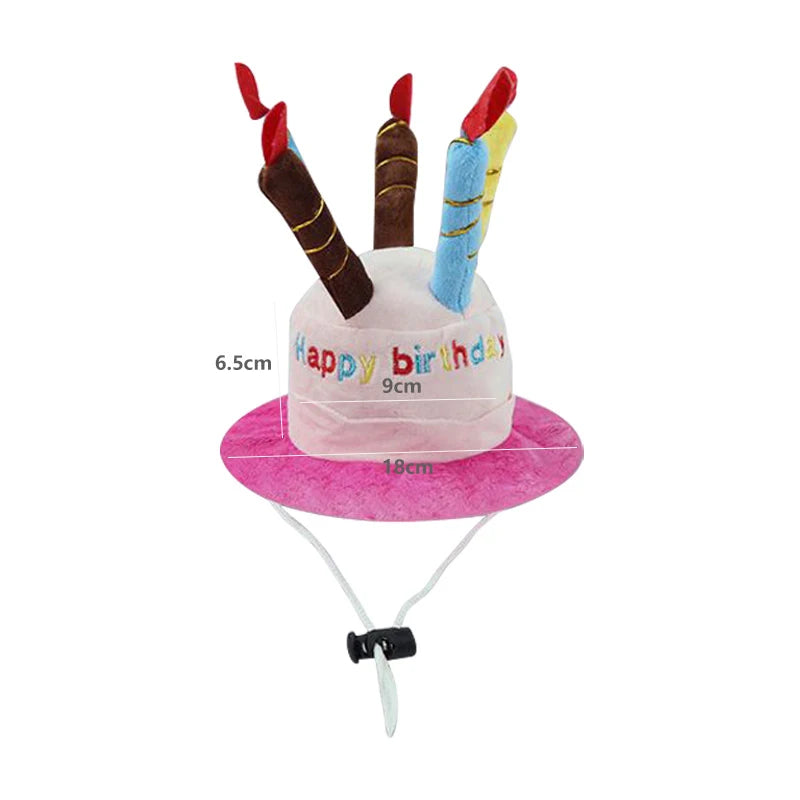 Sombrero de Cumpleaños para Perros y Gatos – Ajustable y Divertido