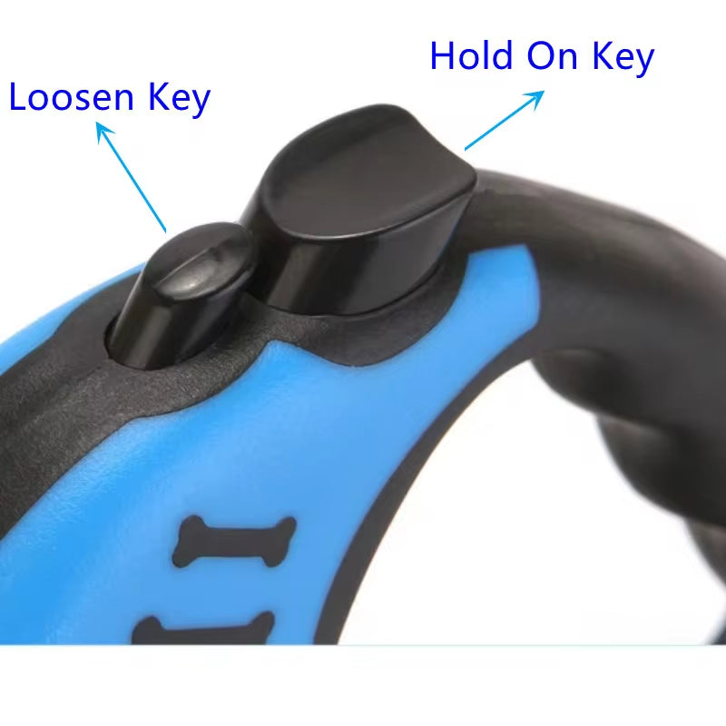 Correa Retráctil Automática para Perros – 3M / 5M