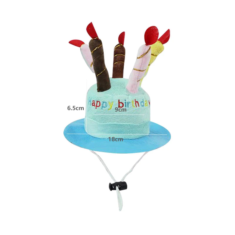 Sombrero de Cumpleaños para Perros y Gatos – Ajustable y Divertido