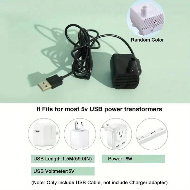 Fuente de Agua Automática para Gatos – 1L, USB Silenciosa con Filtro | Bebedero Eléctrico para Mascotas
