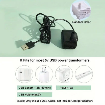Fuente de Agua Automática para Gatos – 1L, USB Silenciosa con Filtro | Bebedero Eléctrico para Mascotas