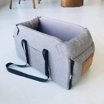 Asiento de Coche para Perros y Gatos – Cama de Viaje Segura y Portátil