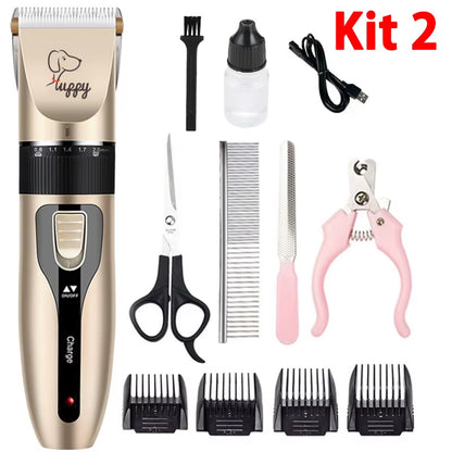 Kit Completo Profesional de Cortapelos Eléctrico para Mascotas – Recortadora para Perros y Gatos