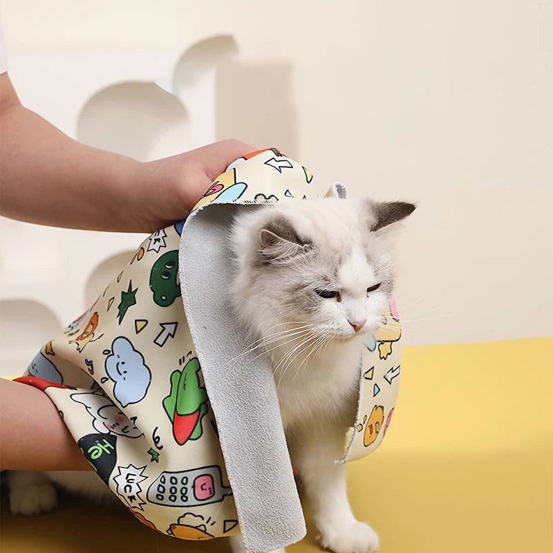Saco Antiarañazos para Gatos – Aseo Fácil, Seguro y Sin Estrés