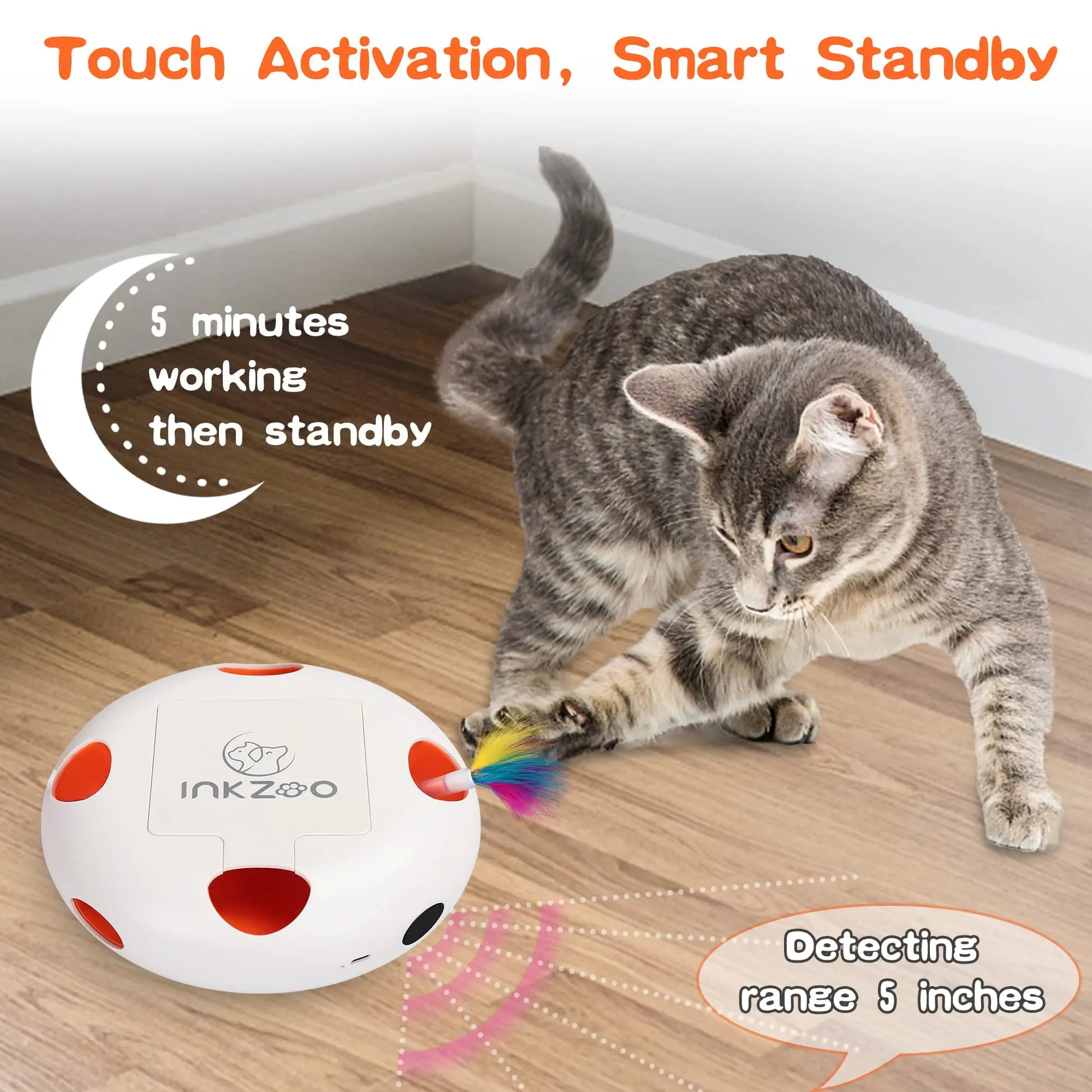 INKZOO Juguete interactivo para Gatos