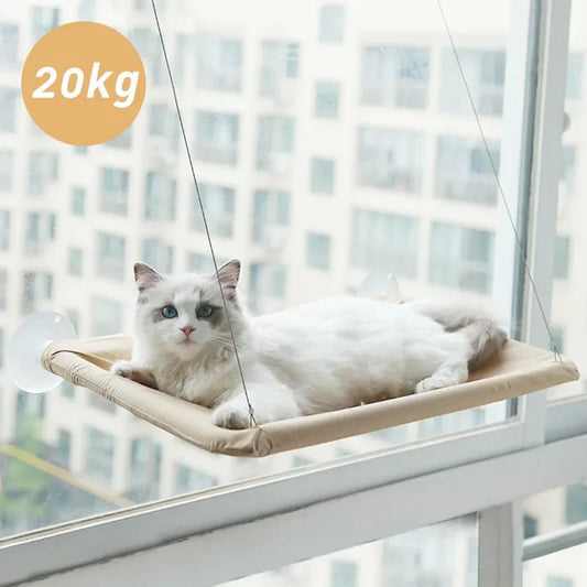 Cama de Ventana para Gatos – Hamaca con Ventosas Fuertes 20 kg